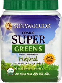 Sunwarrior Ormus Super Greens Probiotic Green Superfood Natural -- 8 oz
