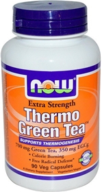 NOW Thermo Green Tea, Extra Strength, 700mg, 90 Vcaps
