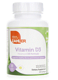 Zahler Vitamin D3 10000 IU, 250s