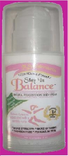 MS Labs Stay In Balance Progesterone Cream, 3oz