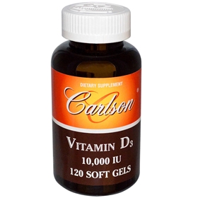 Carlson Labs Vitamin D-3 10,000 IU, 120 Softgels