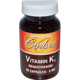 Carlson Labs Vitamin K2, 5mg, 60 Gels 
