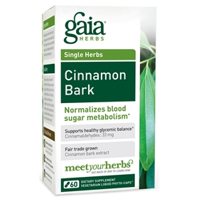 Gaia Herbs Cinnamon Bark, 60 Liquid Phyto-Caps