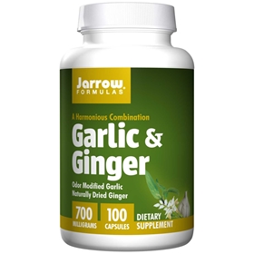 Jarrow Formulas Garlic &amp; Ginger, 700mg, 100 Caps