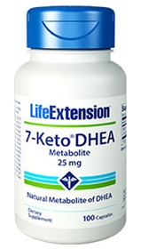 Life Extension 7-Keto DHEA Metabolite, 25 mg, 100 Vcaps