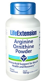 Life Extension Arginine Ornithine Powder, 150 grams