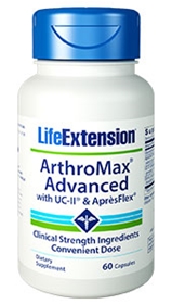 Life Extension ArthroMax Advanced with UC-II &amp; Apr&#232;sFlex, 60 caps