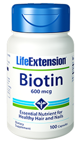 Life Extension Biotin, 600 mcg, 100 caps