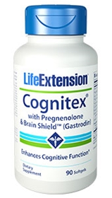 Life Extension Cognitex with Pregnenolone &amp; Brain Shield, 90 gels