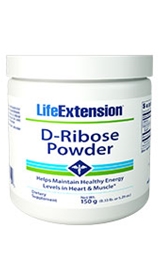 Life Extension D-Ribose Powder, 150 grams (5.29 oz.) 