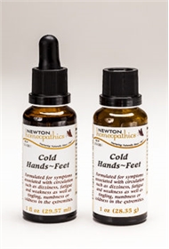 Newton Homeopathics COLD HANDS &amp; FEET, 1 fl oz Liquid