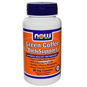 NOW Green Coffee Diet Support, 400mg, 90 VCaps
