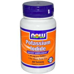 NOW Potassium Iodide, 30mg, 60 tabs