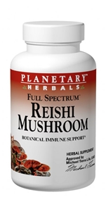 Planetary Herbals Reishi Mushroom, Full Spectrum, 100 tabs