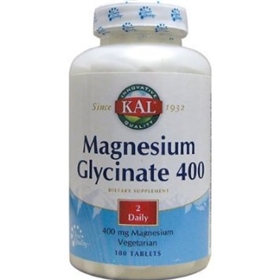 KAL Magnesium Glycinate 400, 180 tabs