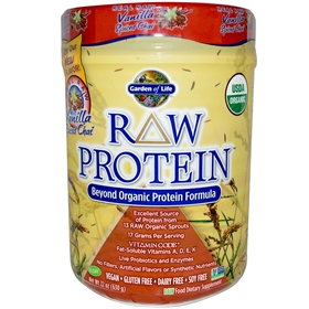 Garden of Life Raw Protein, Beyond Organic Protein, Vanilla Chai, 22 oz (631 g)