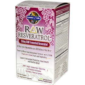 Garden of Life Raw Resveratrol, 60 Caps