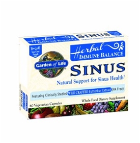 Garden of Life  Herbal Immune Balance Sinus  60 Caps