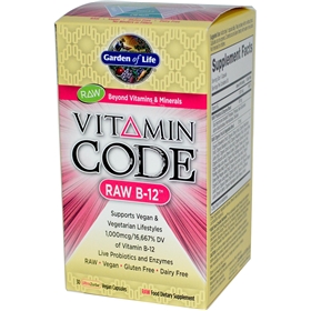 Garden of Life Vitamin Code Raw B-12, 30 caps