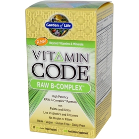Garden of Life Vitamin Code Raw B Complex, 60 caps