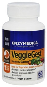 Enzymedica VeggieGest, 60 Caps (Formally Gastro)