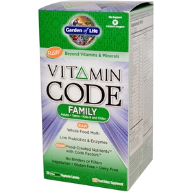 Garden of Life Vitamin Code Family Formula, 120 Vcaps