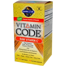 Garden of Life Vitamin Code Raw Vitamin C, 60 caps