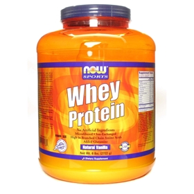 NOW Whey Protein, 6 lb, Vanilla