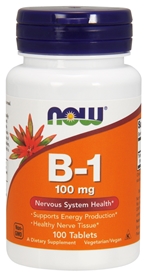 NOW B-1, 100mg, 100 tabs