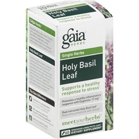 Gaia Herbs Holy Basil, 60 Liquid Phyto-Caps