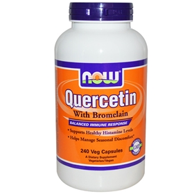 NOW Quercetin with Bromelain,  240 Vcaps