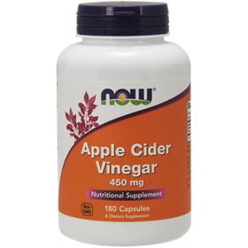 NOW Apple Cider Vinegar, 450 mg, 180 caps
