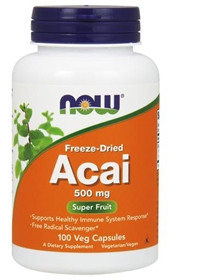 Now Acai, 500mg, 100 Vcaps