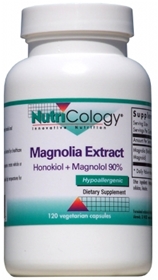 Nutricology  Magnolia Extract  120 Vegetarian Caps
