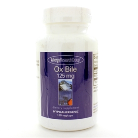Allergy Research  Ox Bile 125mg  180 caps