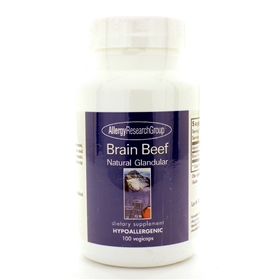 Allergy Research  Brain Beef Natural Glandular  100 Caps