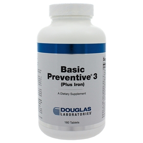 Douglas Labs  Basic Preventive 3 with Iron  180 Tabs