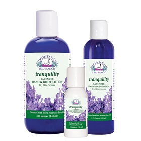 Montana Emu Ranch  Tranquility Lotion  8 oz