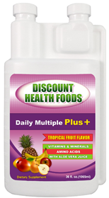 Daily Multiple Plus+, 36floz, 36 Servings, Natural Fruit Flavor