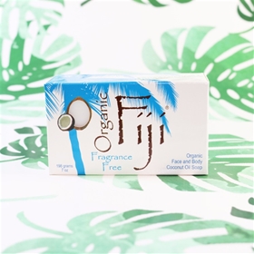 Organic Fiji - Fragrence Free Coconut Oil Soap  -7oz