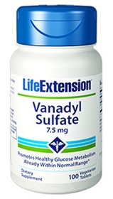 Life Extension Vanadyl Sulfate, 7.5mg, 100 tabs