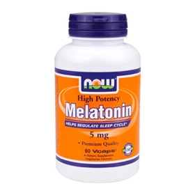 NOW Melatonin, 5mg, 60 Vcaps