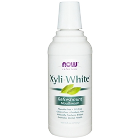 NOW XyliWhite Mouthwash, Mint, 16 oz