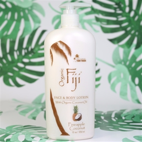 Organic Fiji - Pineapple Coconut Oil lotion - 12oz 