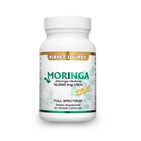 Planet Source  Moringa Gold 10:1 Extract 1000 mgs  60 V-caps