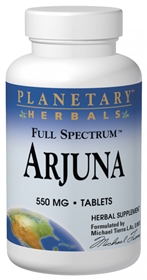 Planetary Herbals Arjuna, Full Spectrum, 550mg, 120 tabs