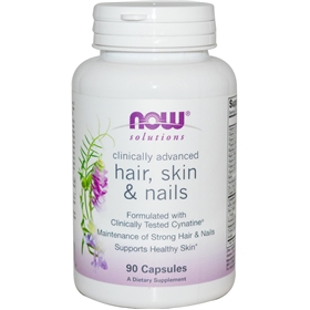 NOW Hair, Skin &amp; Nails, 90 Capsules