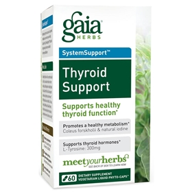 Gaia Herbs Thyroid Support, 60 Liquid Phyto-Caps