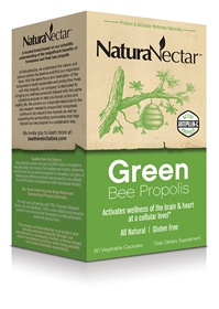 NaturaNectar Green Bee Propolis, 60 Vcaps