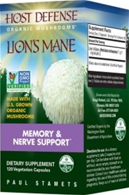 Fungi Perfecti Host Defense Lion&#39;s Mane 120 caps